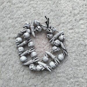 Skull - Teeth Bracelet Halloween Voodoo GUC